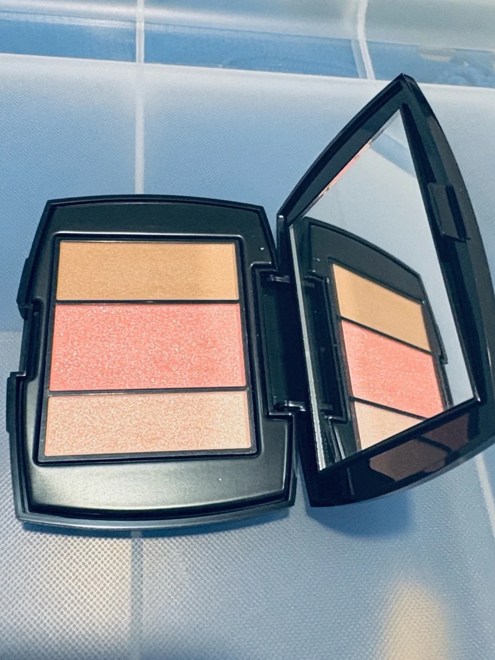 NEW [Lancôme] Subtil 3-in-1 Pallet Contour Blush Highlight Shade 323 Rose Flush